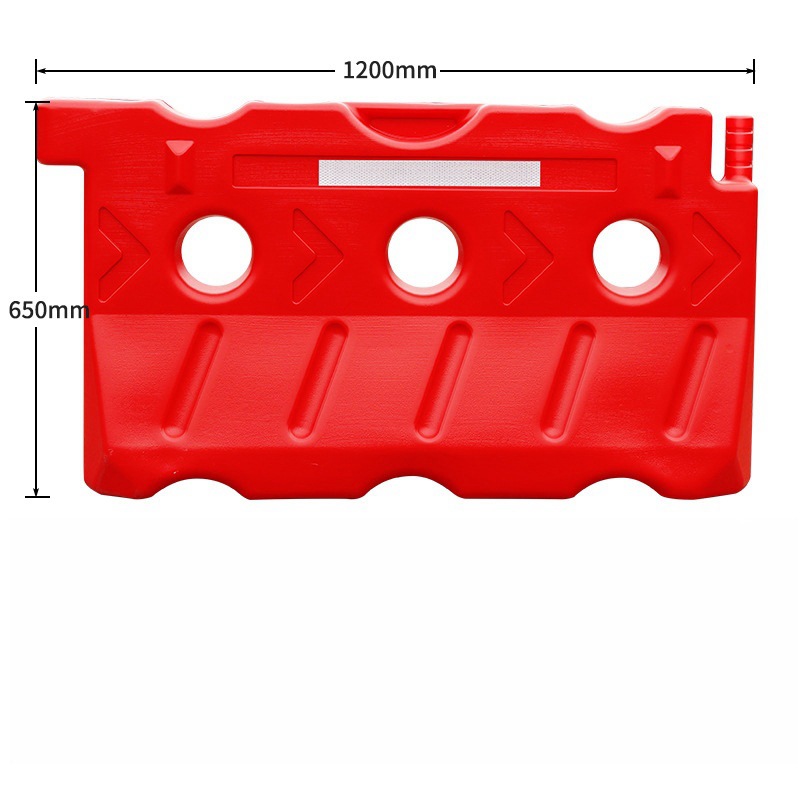 道路施工隔离墩 三孔水马防撞护栏道路分流围栏可注水