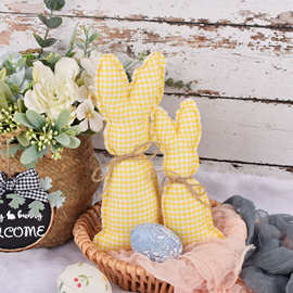 复活节装饰品布艺兔子摆件 复活兔节日派对布置用品Easter rabbit