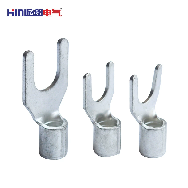 HINL Fork-type bare end Y-type wire ear U-type wire ear SNB1.25-4/3.7 stannous cold press terminal