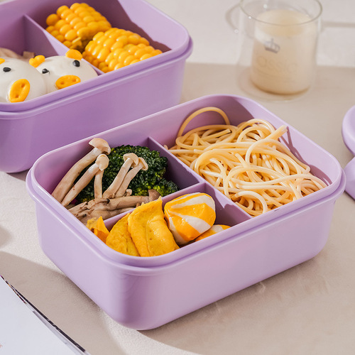 Multifunctional lunch box, microwaveable lunch box, Japanese-style fresh-keeping office worker fruit box, double-layer fitness lunch box