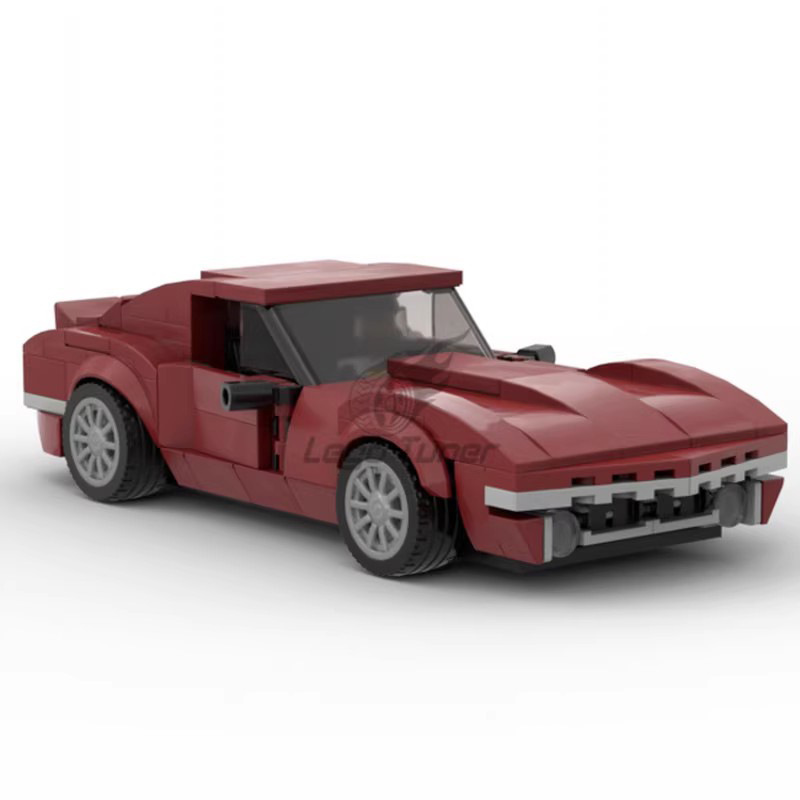 Compatible with Lego domestic building blocks MOC Chevrolet Corvette C3 super sports car creative assembled toy ornaments Compatible with Lego domestic building blocks MOC Chevrolet Corvette C3 super sports car creative assembled toy ornaments