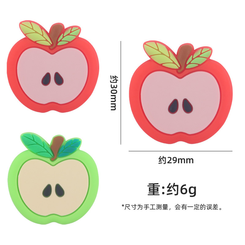 Nuevo bebé suministros de dibujos animados fruta manzana mordedor creativo bebé molar pezón cadena anti-gota cadena Accesorios