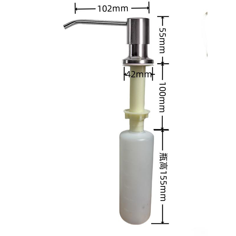 lavabos de cocina lavavajillas tipo prensado de acero inoxidable detergente de jabón alimentador de agua de drenaje de agua antifungal image 7