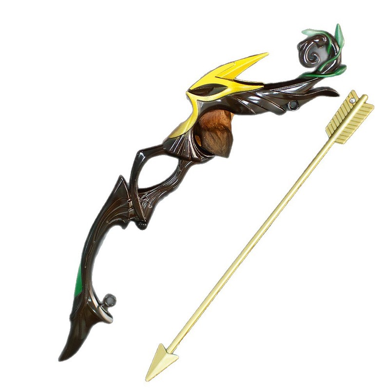 Y-ゲーム周辺武器モデル 17cm 弓と矢フィギュア合金工芸品コレクションおもちゃ小道具装飾品|undefined