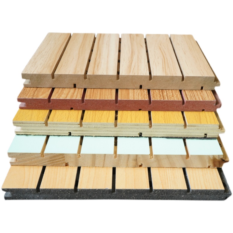 placa de absorción de sonido decoración de pared de fibra de madera de bambú tablero de madera de aislamiento acústico de fibra de poliéster sala de video de cerámica aluminio tablero de absorción de sonido