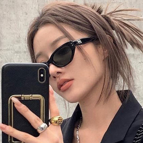 Mi Nail Irregular Sunglasses  New Sunglasses Xiaohongshu Women's Sunglasses Anti-UV Sunscreen