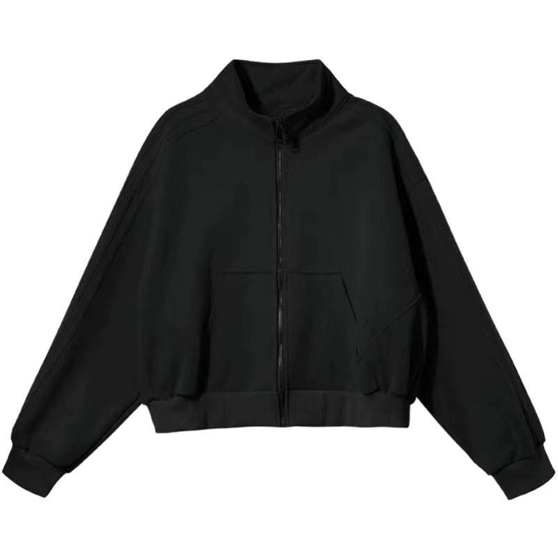 Короткая спортивная верхняя одежда для женщин, новинка 2023 года, осенне-зимняя маленькая куртка, кардиган, бейсбольная форма в ленивом стиле, топ для женщин