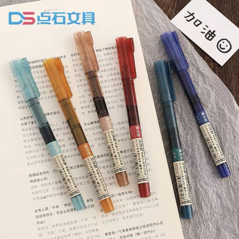 点石レトロ直液式ボールペンカラー中性ペン|undefined