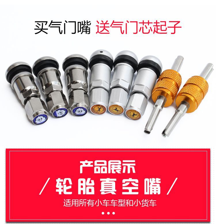 Automobile tire vacuum nozzle aluminum alloy stainless steel explosion-proof valve nozzle automobile tire car universal filling nozzle