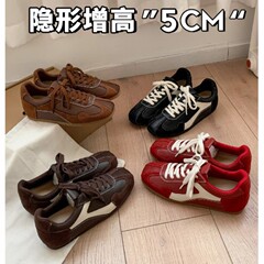 若儋解构美学德训鞋女2025年新款复古休闲百搭阿甘鞋运动慢跑鞋