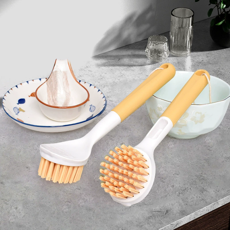 Новый кистевой артефакт для дома многофункциональная кухонная щетка чистки кастрюль, щетка для чистки пищевых масел, длинная ручка