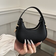 包口质感荔枝新款迷你欧美月牙纹2026外贸手拎包红包小众时尚