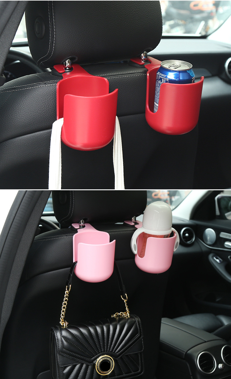 Cross-border car hook seat back car multifunctional hook headrest seat back car water cup holder