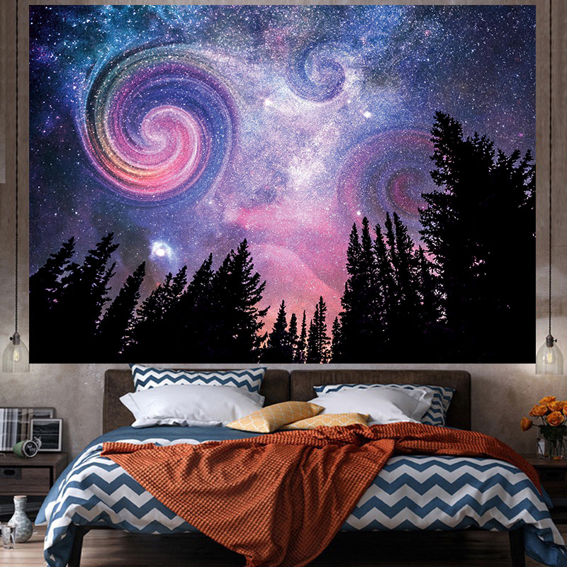 Tela de fondo ins estilo colgante papel pintado de tela dormitorio habitación renovación diseño noche lienzo cartel decorativo paño de pared