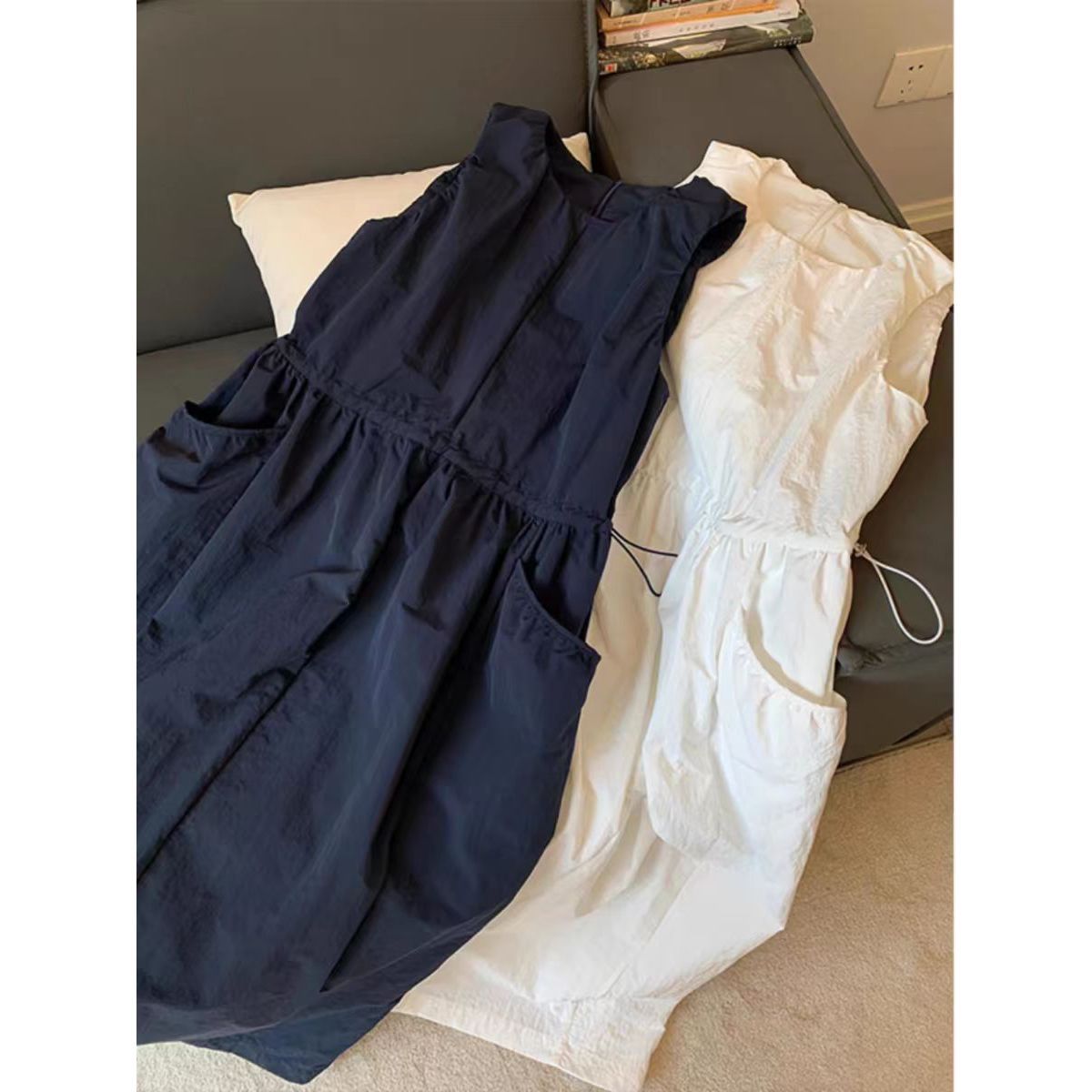 Japanese solid color travel quick dry brace sleevless