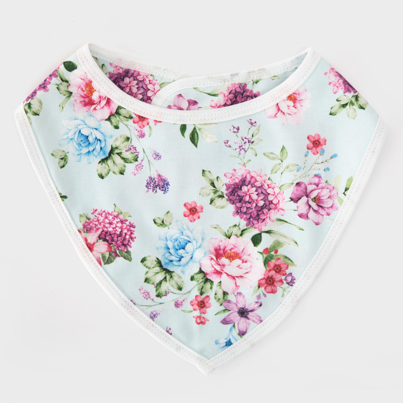 Baby toallas de saliva baby toallas triangulares tipo buckle delantal primavera y otoño a prueba de viento calor doble capa transfronteriza Amazon al por mayor