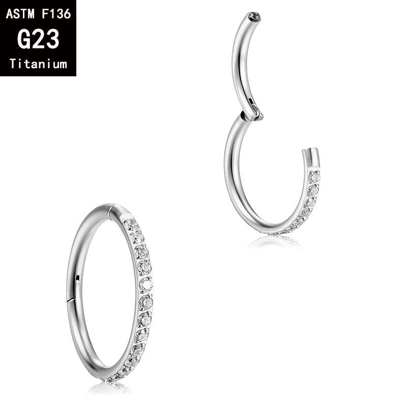 Pointed titanium steel lip stud product view