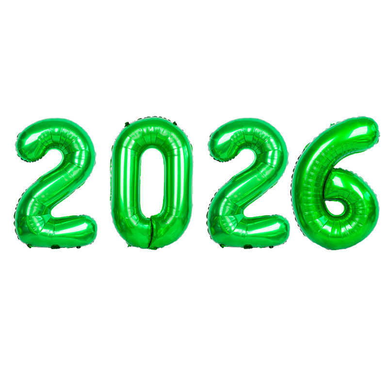 クロスボーダー新 2026 ナンバー 16/32/ 40inch ナンバーアルミフィルムバルーンセット馬年大晦日新年お祝い衣装|undefined