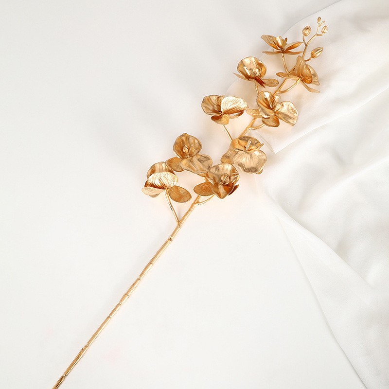 Decoración de Año Nuevo, Cubo de la Suerte, Accesorios Dorados, Decoración del Festival de Primavera, Accesorios para Arreglos Florales DIY, Hojas de Eucalipto, Flores Artificiales, Insertos de Flores Falsas