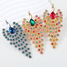 欧美开屏孔雀胸针女士西装装饰时尚气质动物别针配饰批发环保合金