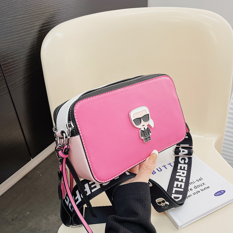 Primavera 2025 nuevo bolso de cámara comercio exterior todo fósforo pequeño bolso cuadrado moda bandolera bolso femenino bolso pequeño