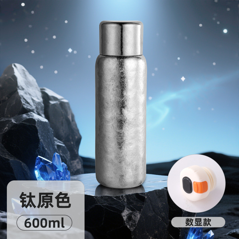 纯钛600ML保温杯焖茶壶高档礼品杯双层纯钛保温杯锁鲜养生杯|undefined