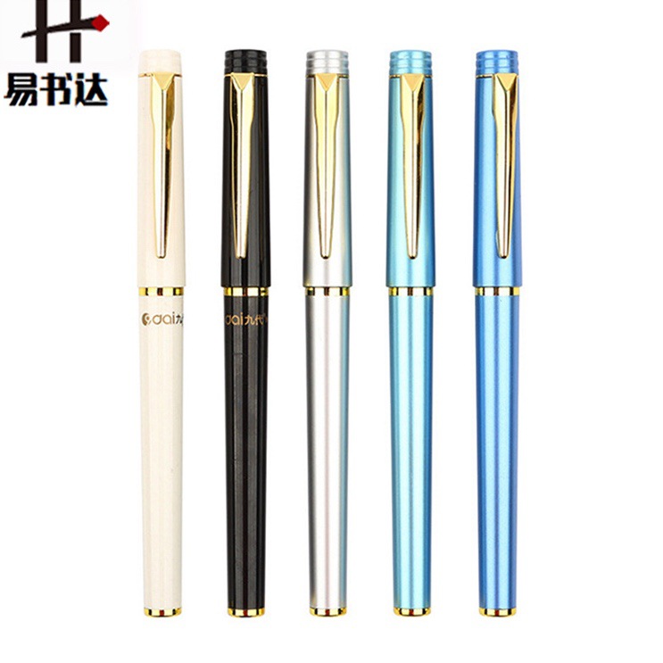 La firma de publicidad puede hacer logotipo pluma de regalo pluma de pintura metálica multicolor pluma de firma empresarial pluma de agua metálica