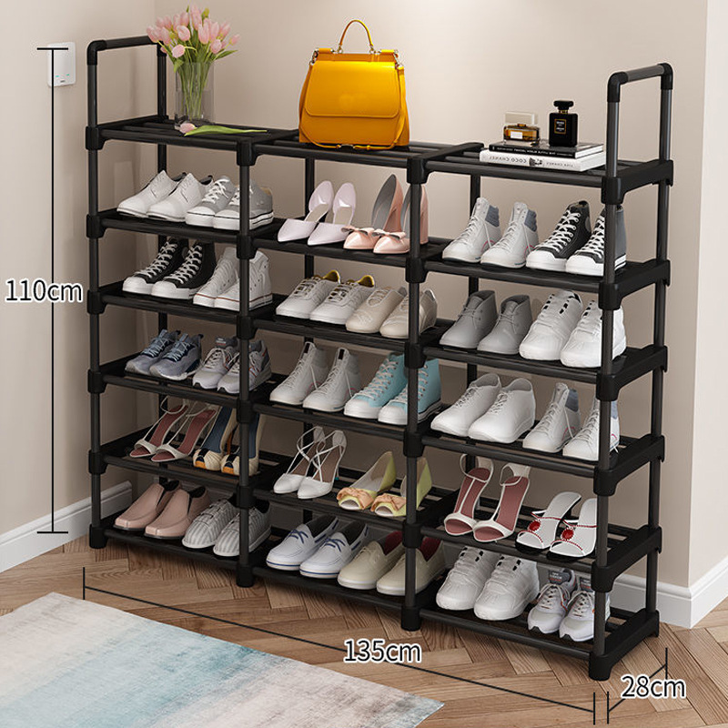6layer 3row shoe rack