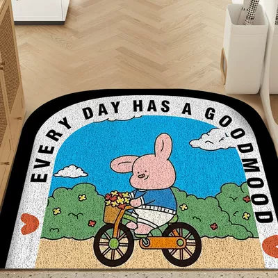 Home Floor Mat Cartoon Piggy Avtomobil döşəmə paspasları