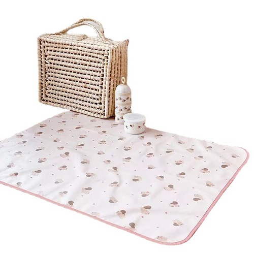 ins style children's room baby crib overnight bear sheet infant children's supplies waterproof washable diaper pad