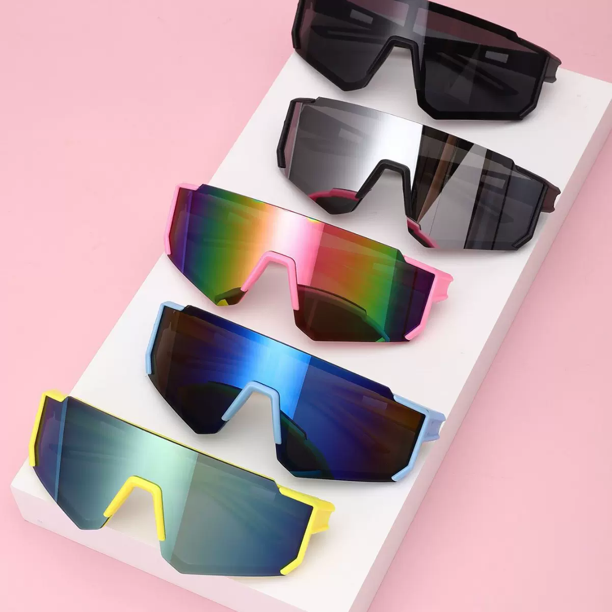 儿童跨境户外炫酷骑行太阳眼镜防风防紫外线眼镜