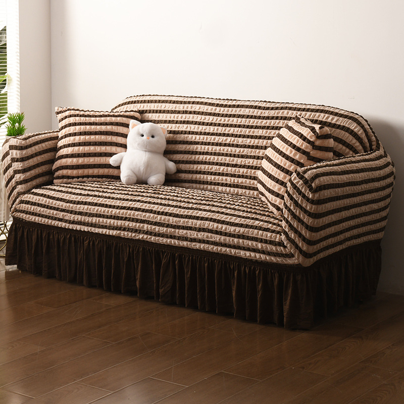 Funda de sofá de estilo europeo, todo incluido, esvástica, nueva cubierta de sofá elástica perezosa universal de cuatro estaciones, cubierta de polvo de sofá doméstico