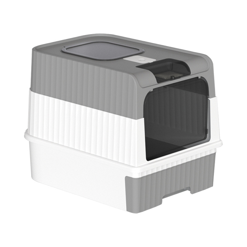 Totalmente cerrado supergrande lavabo de arena para gatos anti-salpicaduras transfronterizas desodorizante nuevo cajón inodoro para gatos desmontable fábrica al por mayor