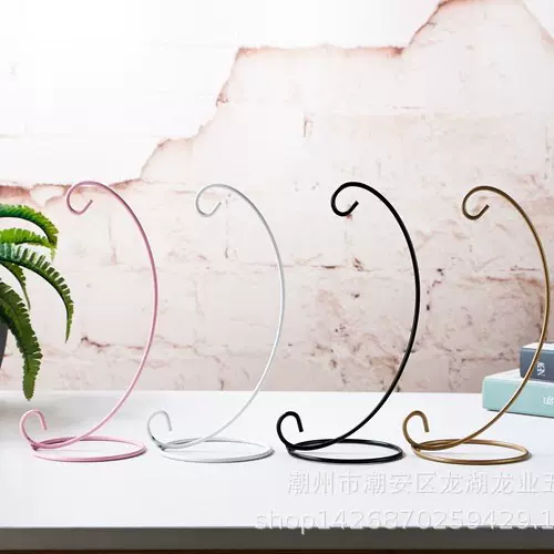 23微景观生态瓶铁艺悬挂植物吊瓶挂架挂钩花架铁架吊篮支架迷你