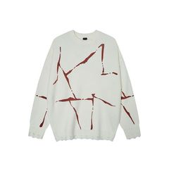 Broken Mirror 25冬季美式复古个性设计宽松针织毛衣