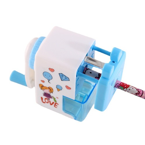 Cartoon pencil sharpener, creative hand-cranked pencil sharpener, new pencil sharpener, children's pencil sharpener, student learning