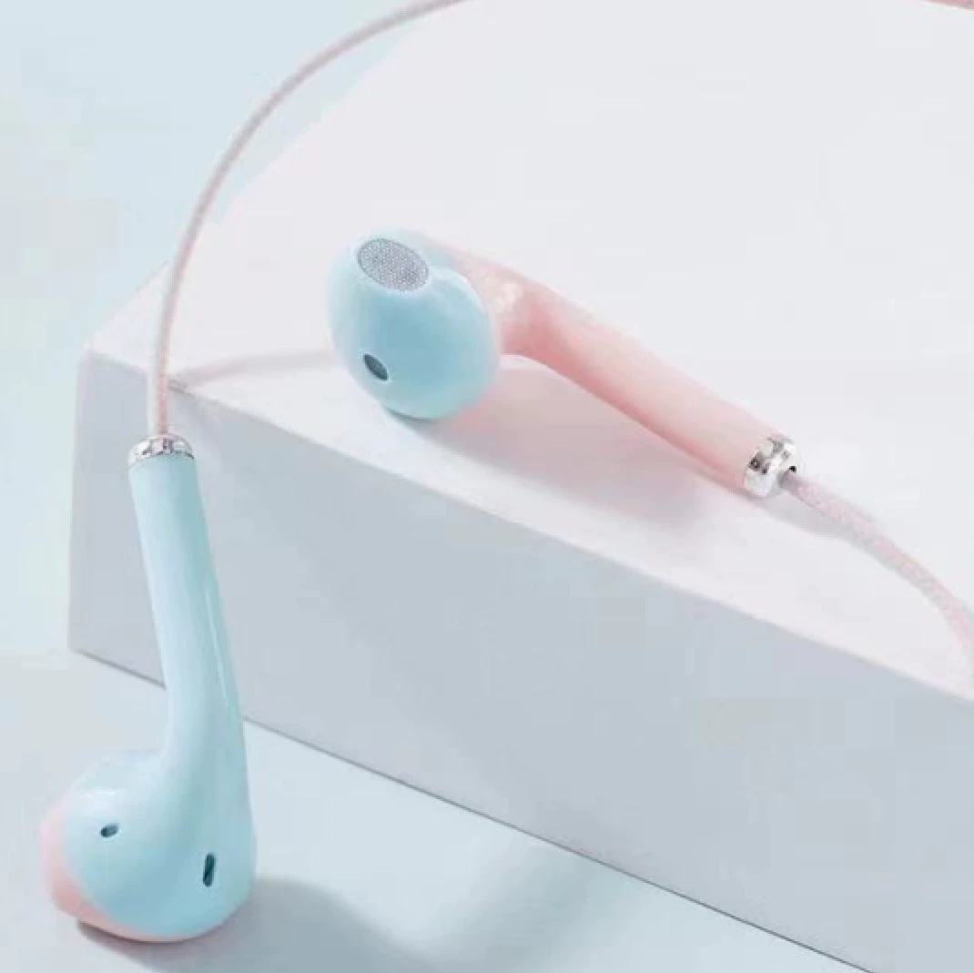 Two-color earplugs, action game, headphones, 24pcs, wire control