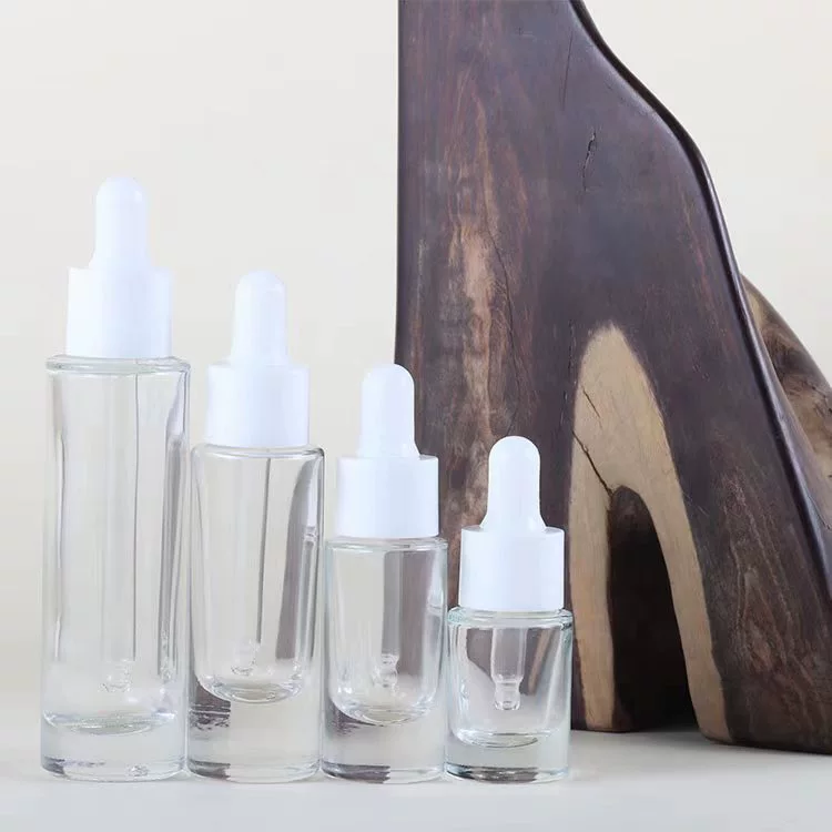 Фабрика спот поставляет тонкую сыворотку для бутылок 5ml Косметическая бутылка для розлива 10ml Прозрачная стеклянная бутылка 30ml плоская