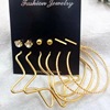 XP17 Boho Earring Set for Women Girls Shiny Gold Earrings