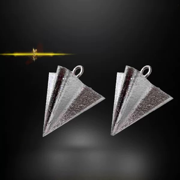 Cross-border wholesale fishing gear supplies fishing lead pendant sea pole with ring tapered lead pendant triangular lead pendant tapered lead pendant