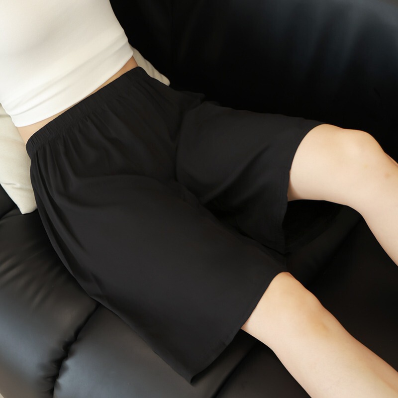 棉绸睡裤女士夏季薄款大码人造绵绸可外穿家居碎花长裤子直筒宽松|undefined