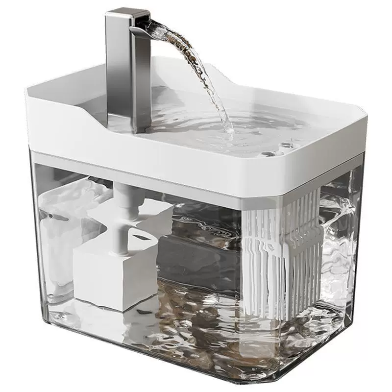 Умный водяной dispenser для кошек — циркулирующий фильтр, большая ёмкость, USB/вилка, 16.5×11.5×12 см