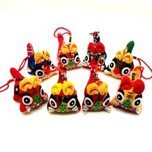 纯手工布老虎摆件手工布艺老虎民间工艺品景区热销文创礼品开门红