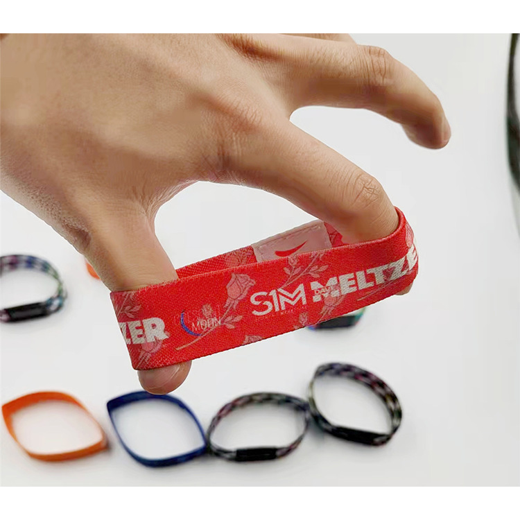 户外活动弹力手环嘉宾客户参观入场门票腕带定-制 RFID手腕带