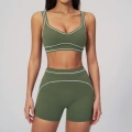 7028 bra + 7028 shorts—smoke green