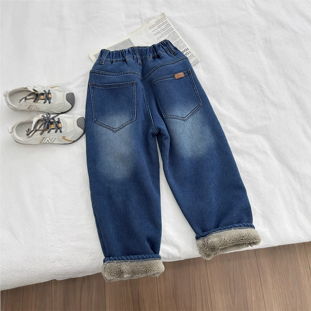 Children's fleece warm jeans