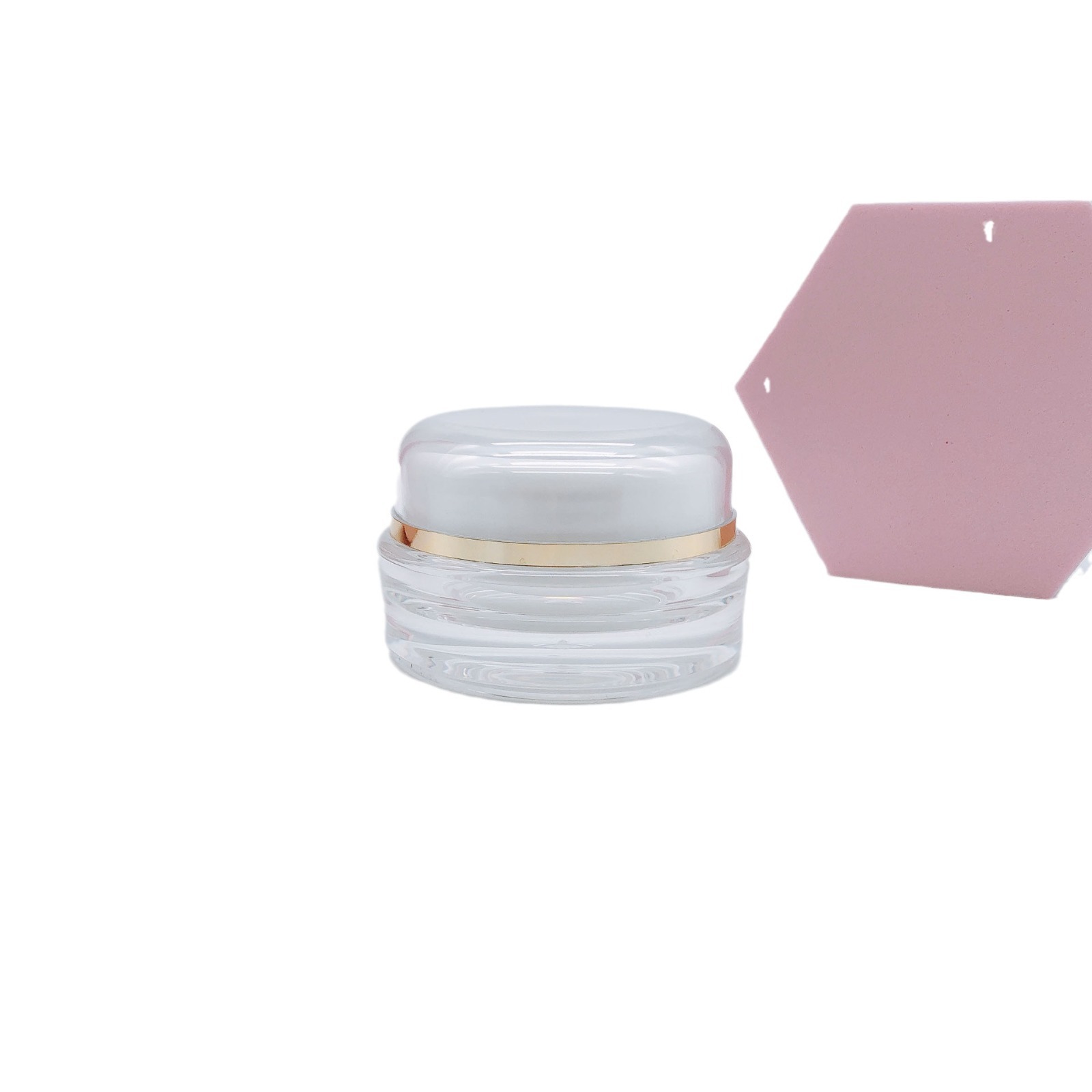 [En stock] 15g 30g 50g botella de crema redonda de acrílico botella de crema de ojos botella de viaje sub-botella