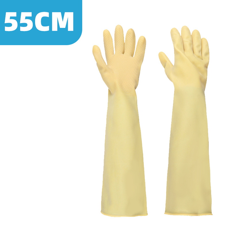 防水加厚加长工作防油化工劳保手套耐磨橡胶乳胶工业耐酸碱防腐蚀