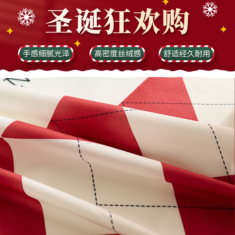 ドロップシッピングクリスマス装飾新年赤いテーブルクロスインスタイル雰囲気写真シーン布ヘラジカスノーフレーク|undefined
