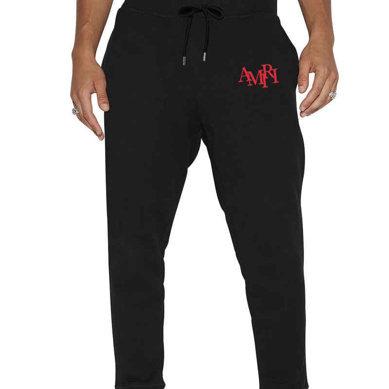Amiri Cross-Border Trendy Brand Casual Pants Men's Spring & Fall Versatile Casual Cotton Sweatpants Loose Men's Aliexpress